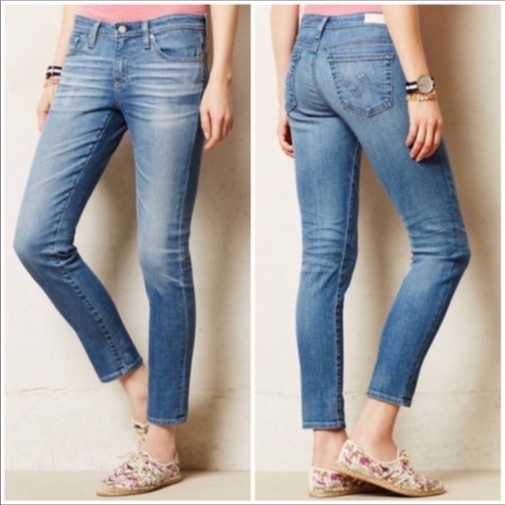 Adriano Goldschmied Stevie Ankle Slim Straight Ankle Jeans Blue